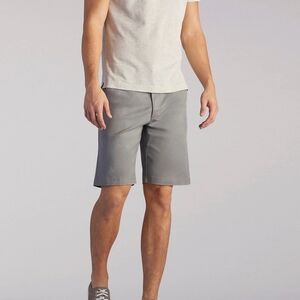 NWT LEE Extreme Motion Flat Front Short - Iron 42 Firm Price